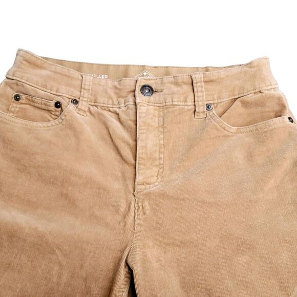 St. John's Bay Tan Corduroy Straight Leg Pants Jeans - Picture 4 of 14